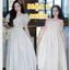 Áo croptop tay bồng chun eo viền bèo + Chân váy dài midi chun hông gắn nơ xòe dài maxi Set đồ nữ T1203G