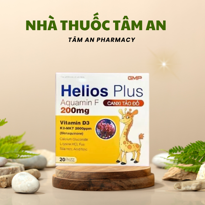 HELIOS PLUS CANXI TẢO ĐỎ - HỘP 20 ỐNG – Bổ sung Canxi, Vitamin D3 cho ...