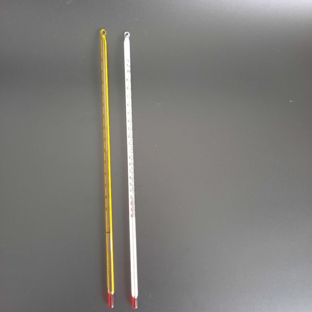 NHIỆT KẾ THỦY TINH thang đo 110 độ C, 200 độ C dài khoảng 30cm | Shopee ...