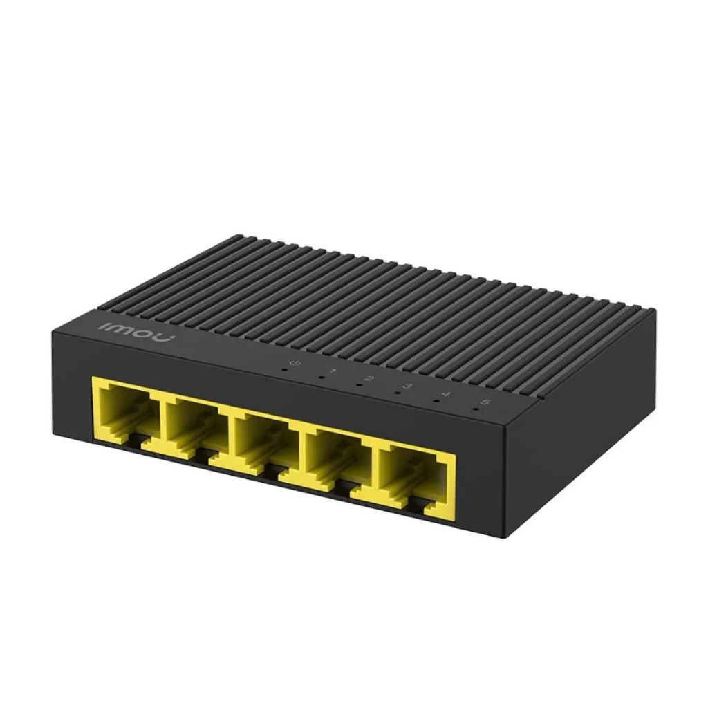 Switch 5 cổng IMOU SF105C tốc độ Ethernet 100Mbps, MAC 2K, DC5V 1A, chống sét 2KV