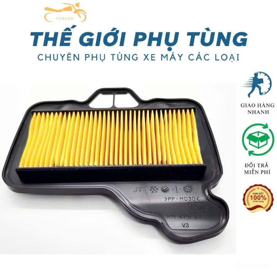 Lọc Gió Rs 100, Wave Alpha 100, Fu Neo, Ws 100, Fu X, Future 2 Hàng Cao Cấp