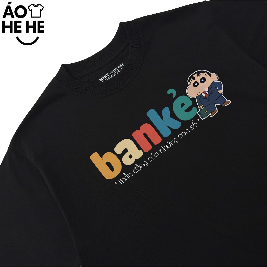 Áo thun In Chữ Hài Hước Thần Đồng Những Con Số Banker Câu Nói Text Hài Meme Form Rộng Cotton 250gsm In Áo Theo Yêu Cầu