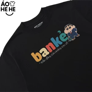 Áo thun In Chữ Hài Hước Thần Đồng Những Con Số Banker Câu Nói Text Hài Meme Form Rộng Cotton 250gsm In Áo Theo Yêu Cầu