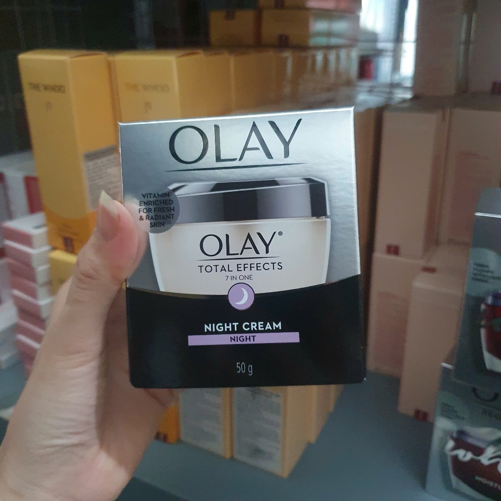 [Hàng CTY] Kem Dưỡng, Serum OLAY Phục Hồi & Ngăn 7 Dấu Hiệu Lão Hóa Dịu Nhẹ SPF 15 OLAY TOTAL EFFECTS 50g (Bản Thái)