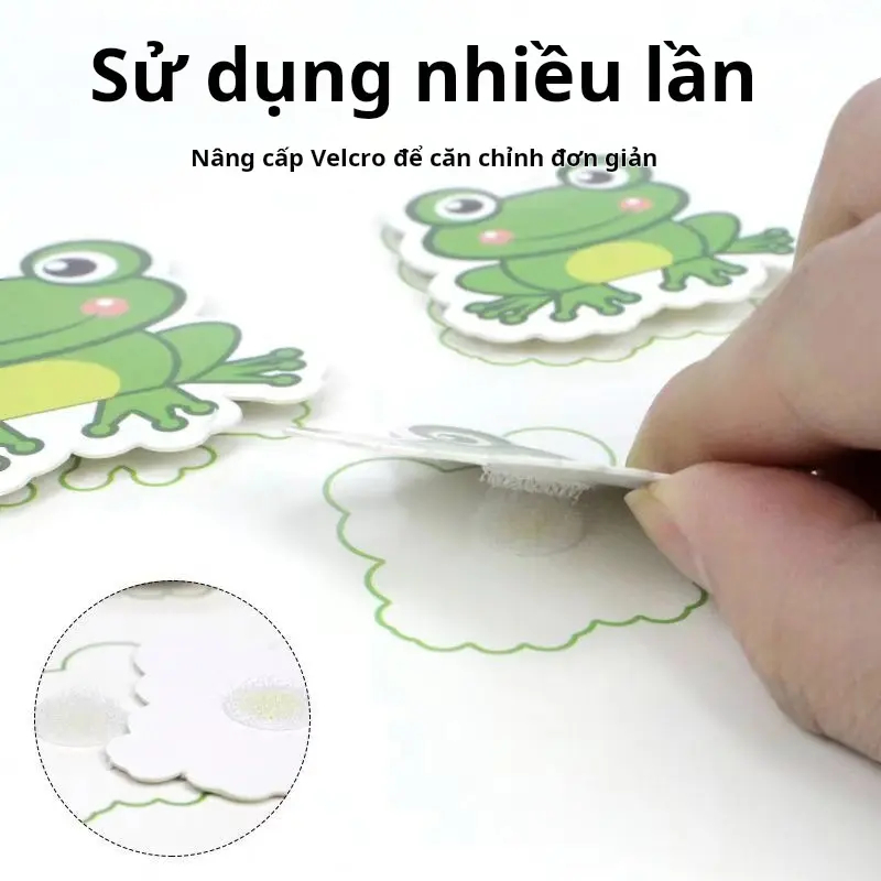Sách xé dán 3D động vật, đồ chơi giáo dục sớm Khai Sáng cho trẻ mẫu giáo, với khóa dán, giáo dục nhẹ, chống ồn
