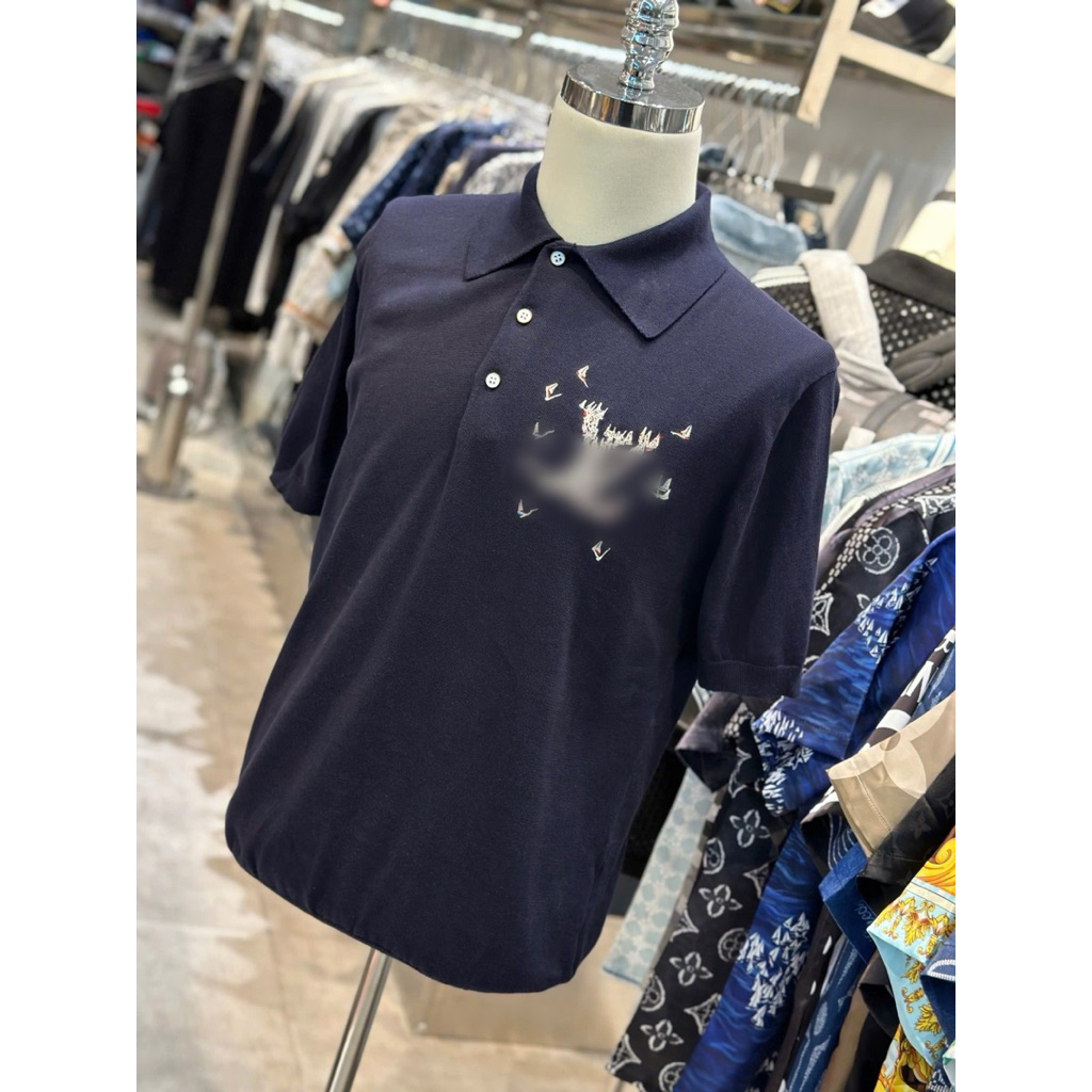 ⚡️[Hight Quality] Áo Polo Len Nam Nữ Thiết Kế Cổ Bẻ - Chữ Thêu To Phối Chim Bay Tạo Cảm Giác Sinh Động Mềm Mại
