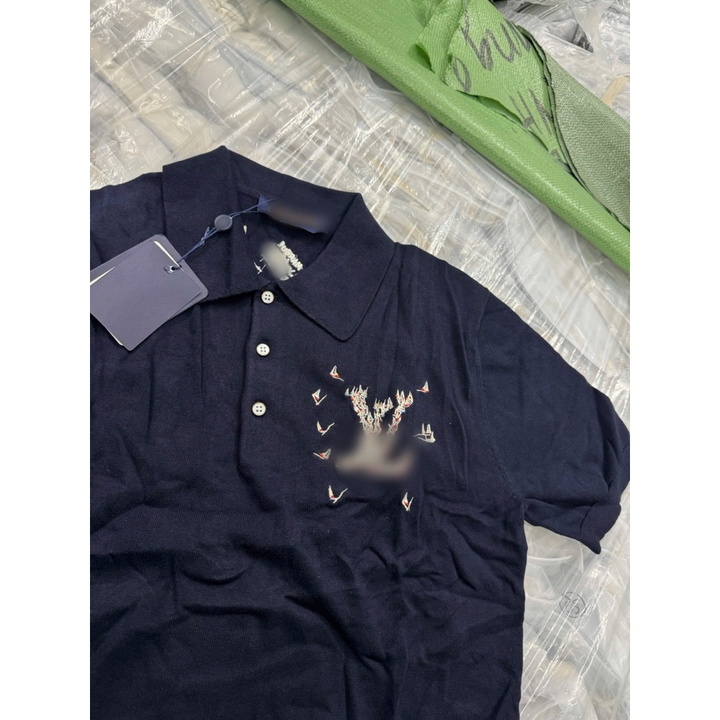 ⚡️[Hight Quality] Áo Polo Len Nam Nữ Thiết Kế Cổ Bẻ - Chữ Thêu To Phối Chim Bay Tạo Cảm Giác Sinh Động Mềm Mại