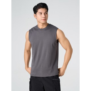 Áo ba lỗ basic regular YODY Cotton Interlock mềm mại thoáng mát MFTA25A001