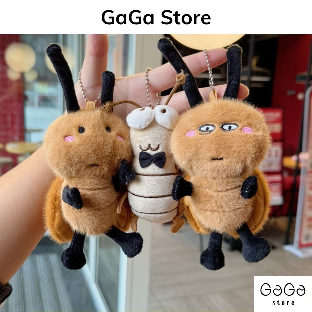 Móc khóa hình con gián ngộ nghĩnh dễ thương trang trí balo , túi xách cho học sinh PKM050 gagastore
