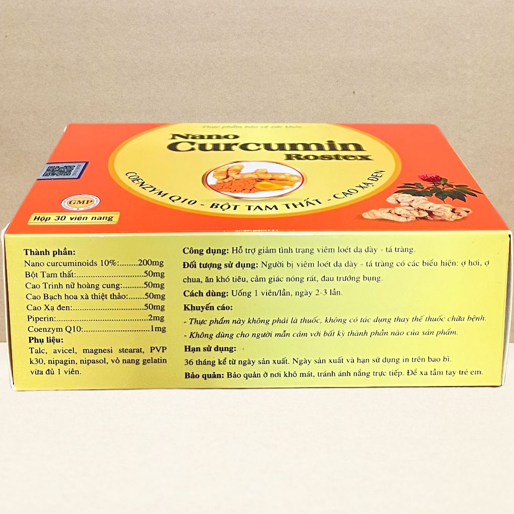Combo 5 Hộp Nano Curcumin Rostex - Rostex - Vinaphar - Vitamin Chữa Lành