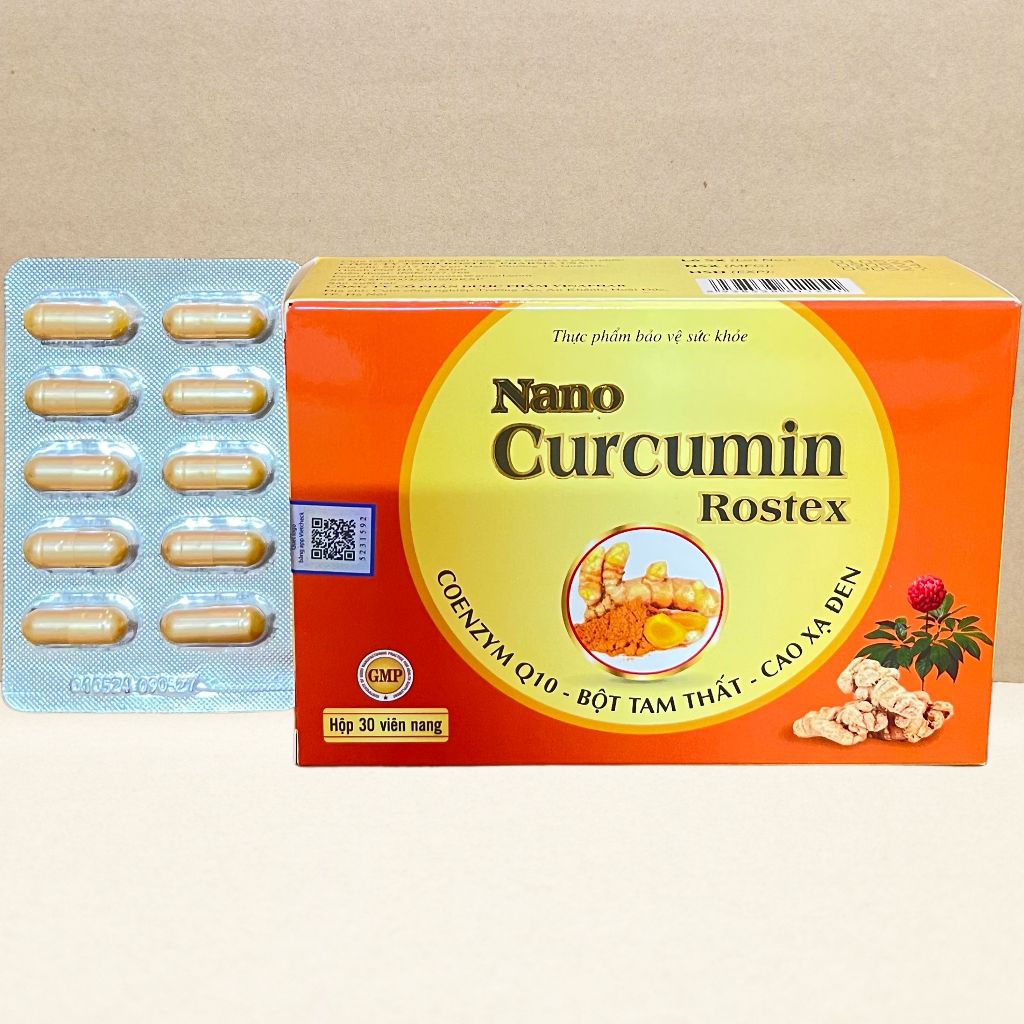 Combo 5 Hộp Nano Curcumin Rostex - Rostex - Vinaphar - Vitamin Chữa Lành