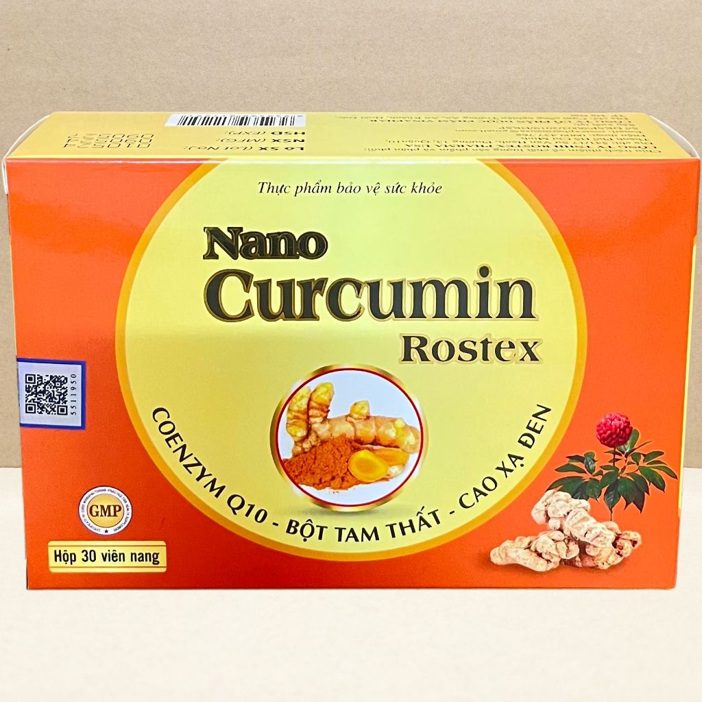 Combo 5 Hộp Nano Curcumin Rostex - Rostex - Vinaphar - Vitamin Chữa Lành