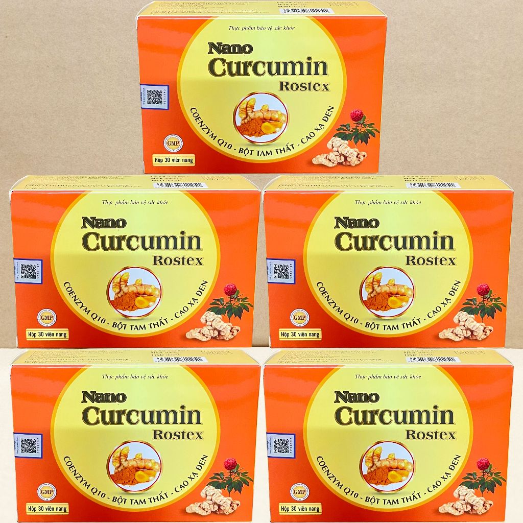 Combo 5 Hộp Nano Curcumin Rostex - Rostex - Vinaphar - Vitamin Chữa Lành