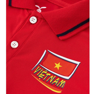 Áo thun polo ngắn tay in cờ Việt Nam bé trai Rabity 901.900