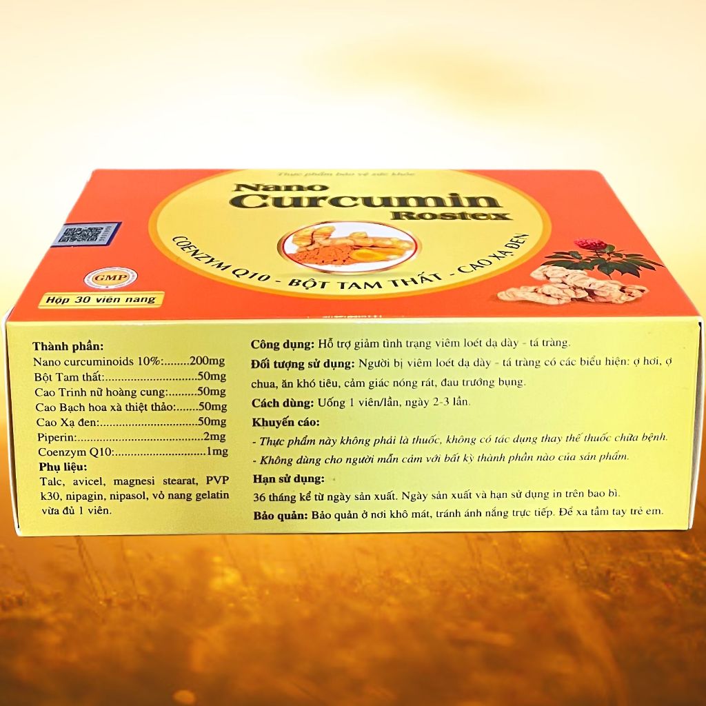 Combo 2 Hộp Nano Curcumin Rostex - Rostex - Vinaphar - Vitamin Thanh Lọc