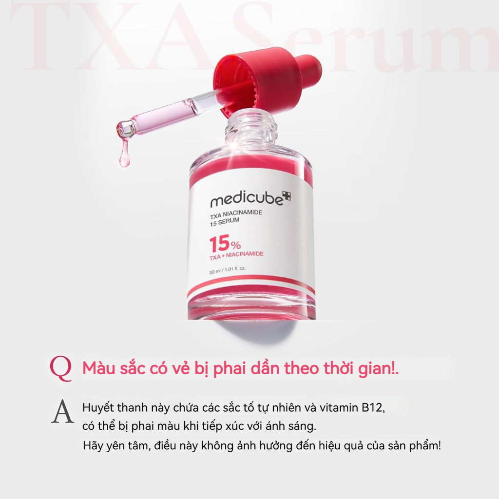 Serum Dưỡng Sáng Medicube TXA + Niacinamide 15% 30ml - Chăm Sóc Da Sau Mụn, Cải Thiện Sắc Tố & Cấp Ẩm