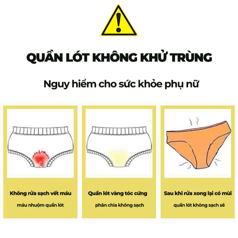 【5 Chai】Nước Giặt Đồ Lót Chuyên Dụng - Sạch Khuẩn Tới 99% Bảo Vệ Vùng Da Nhạy Cảm Chai