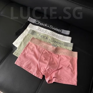 Quần lót nam boxer, sịp đùi nam nam tính lịch lãm chất vải cotton mềm mịn mát thấm hút mồ hôi CHECK