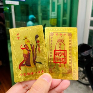 Kim Bài Nguyệt Lão Cầu Tình Duyên - Plastic Siêu Bền Đẹp