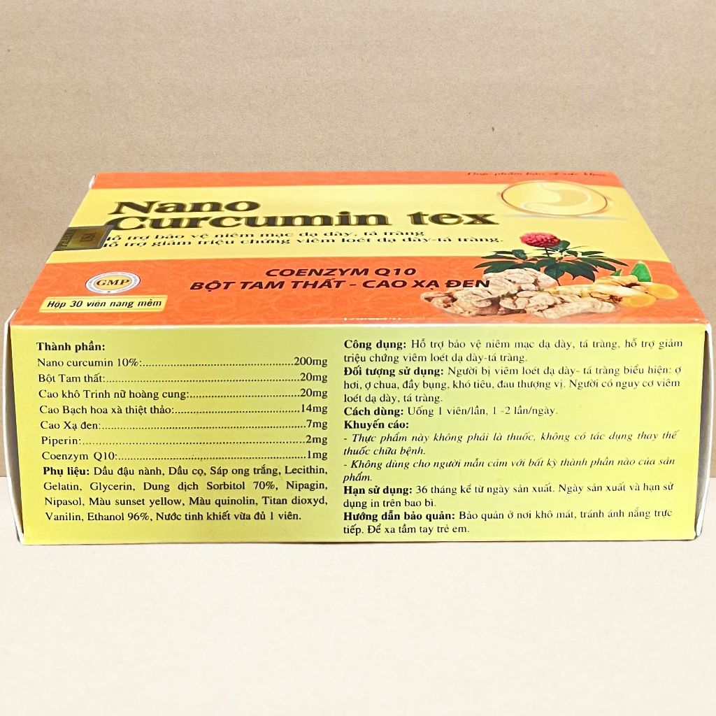Combo 5 Hộp Nano Curcumin Tex Vỉ - Rostex - Vinaphar - Vitamin Chữa Lành