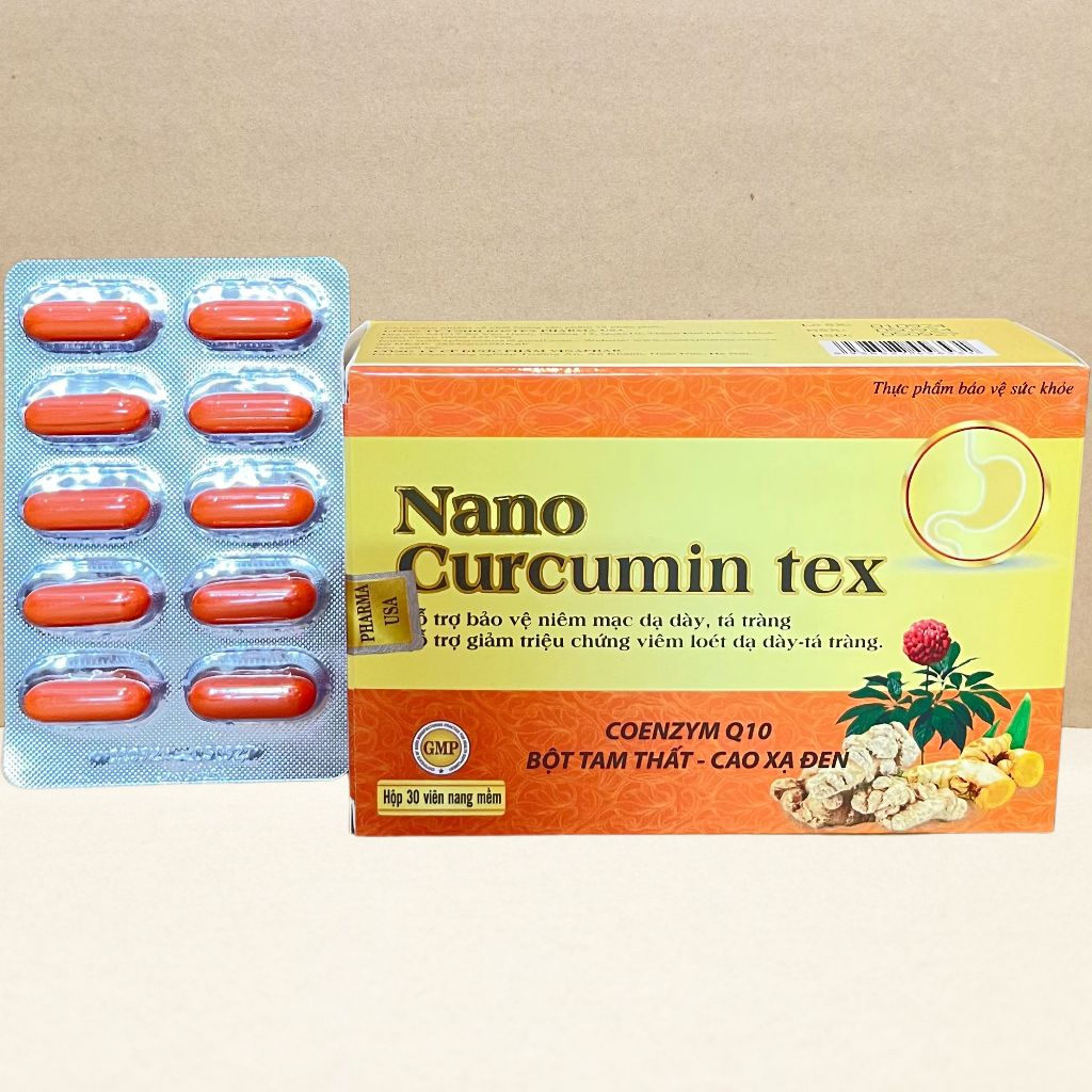 Combo 5 Hộp Nano Curcumin Tex Vỉ - Rostex - Vinaphar - Vitamin Chữa Lành
