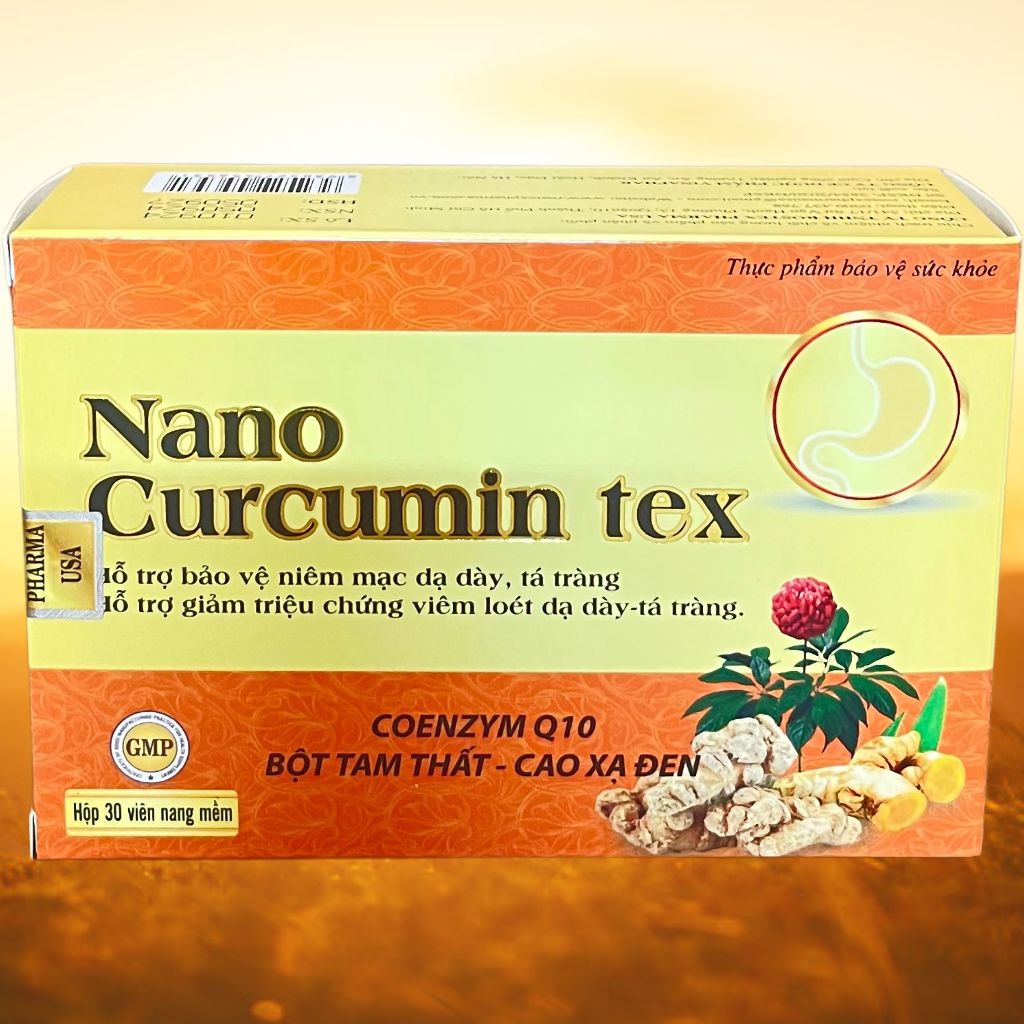 Combo 5 Hộp Nano Curcumin Tex Vỉ - Rostex - Vinaphar - Vitamin Thanh Lọc