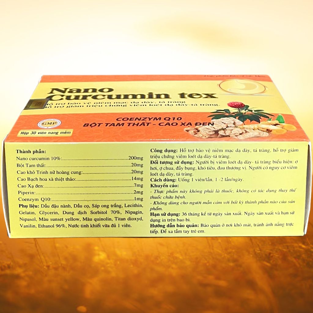 Combo 5 Hộp Nano Curcumin Tex Vỉ - Rostex - Vinaphar - Vitamin Thanh Lọc