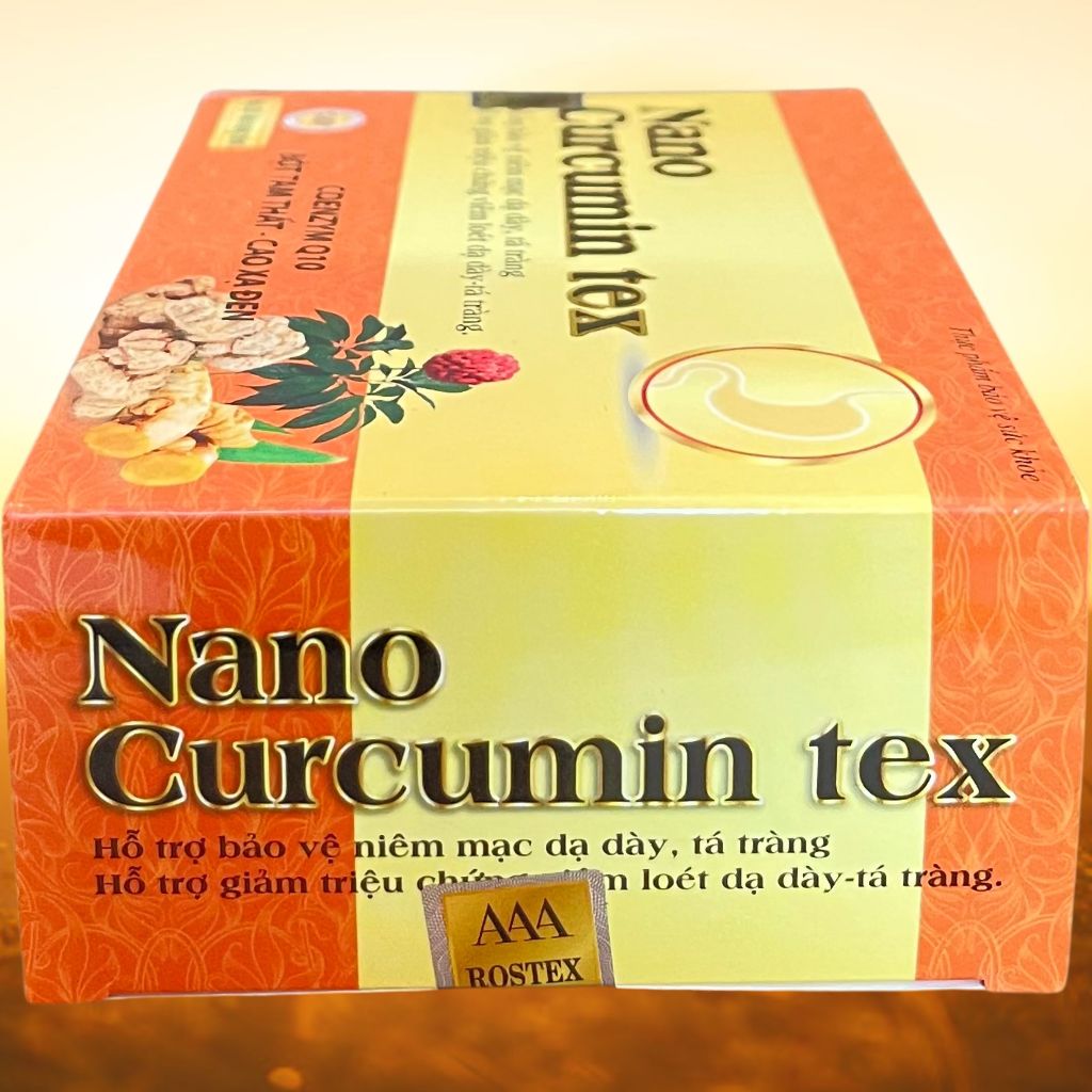 Combo 5 Hộp Nano Curcumin Tex Vỉ - Rostex - Vinaphar - Vitamin Thanh Lọc