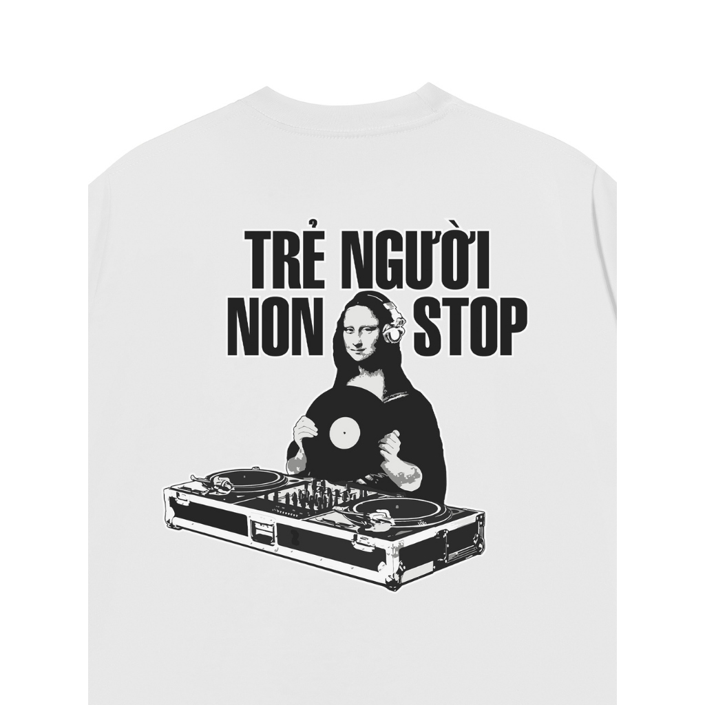 Áo Vớ Vẩn Vui Tươi REDLABEL Áo Thun TRẺ NGƯỜI NON STOP Cotton 100% Oversize Nam Nữ TS24