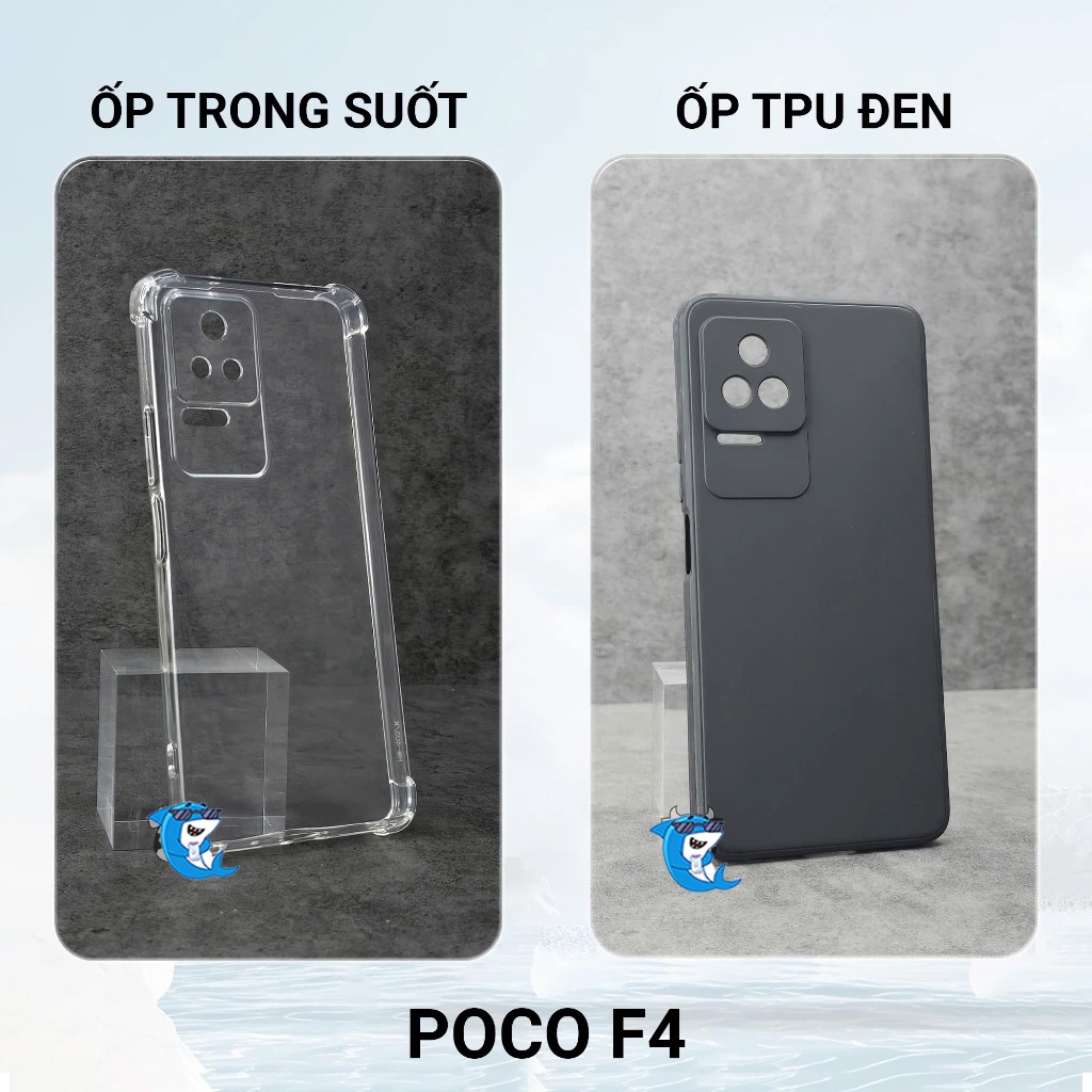 Ốp lưng Poco F4 / F4 GT 5G dẻo trong suốt silicon cao cấp chống sốc bảo vệ cam đt sharkcase