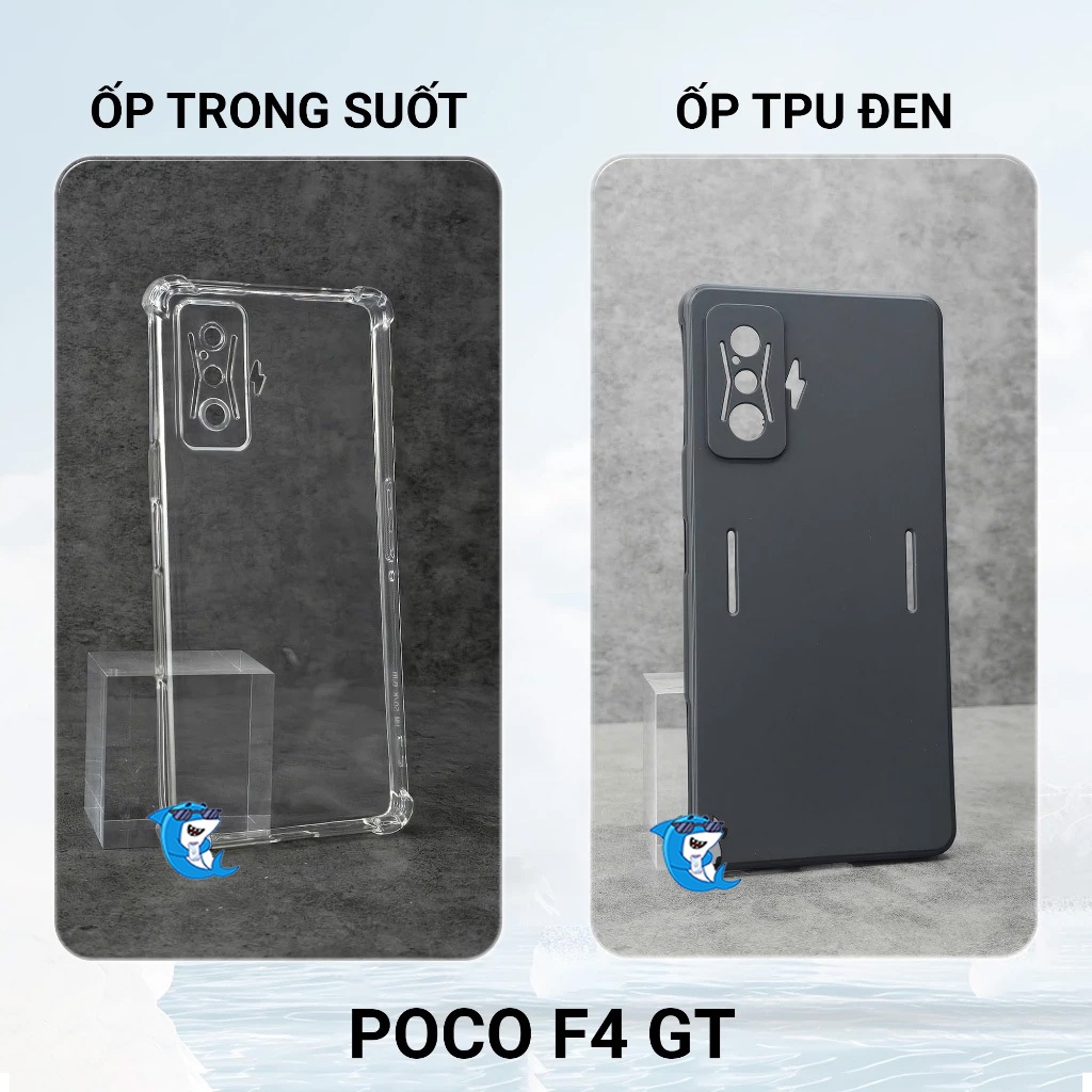 Ốp lưng Poco F4 / F4 GT 5G dẻo trong suốt silicon cao cấp chống sốc bảo vệ cam đt sharkcase
