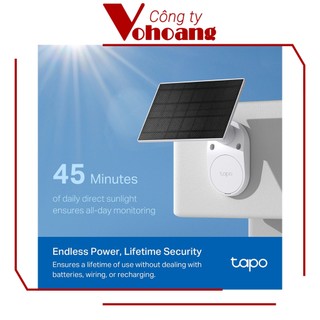 Camera Năng lượng mặt trời TP-Link Tapo C410 KIT Wifi 2K Sắc nét, Nhìn xa, Nhìn đêm có màu, Kháng nước Kháng bụi