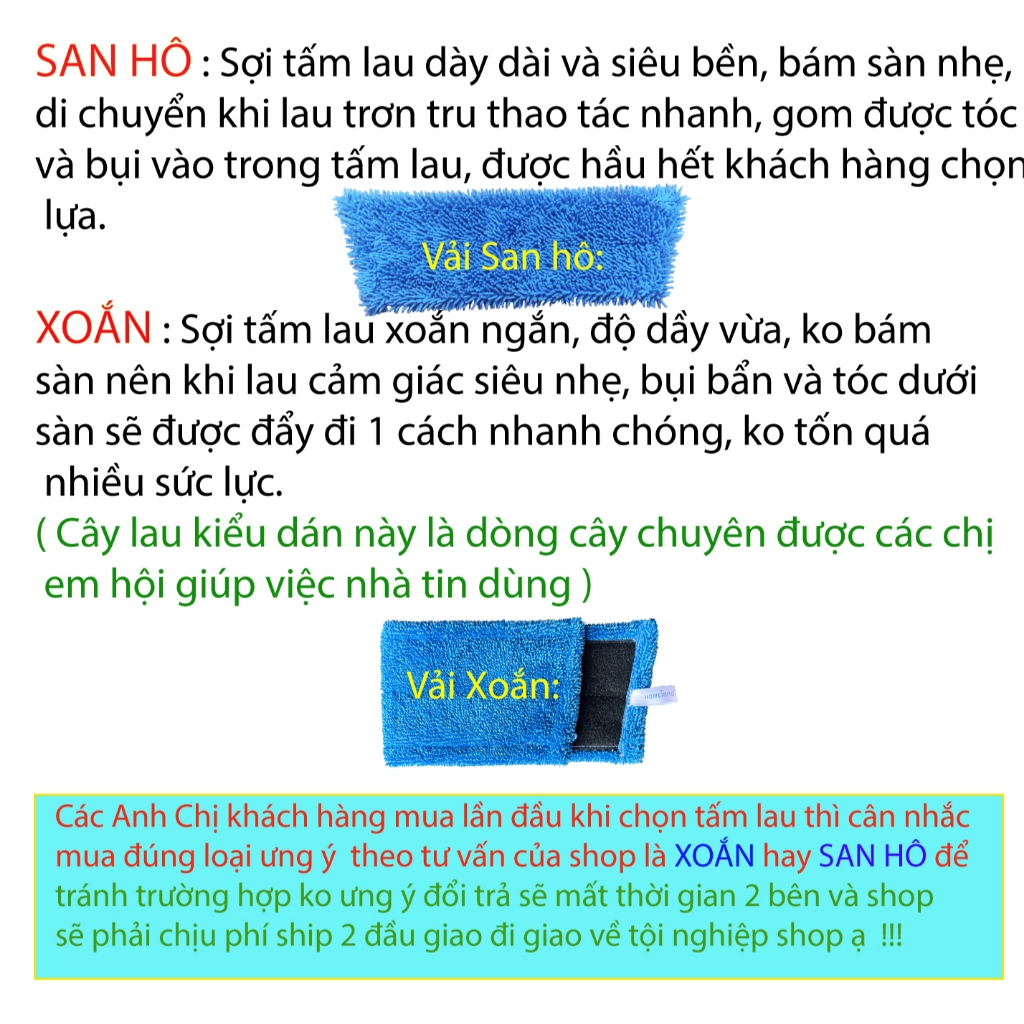 Cây Lau Nhà Kiểu Dán Bàn Lau NHỰA 45cm Tấm Lau Siêu Sạch Homeinno Cán Inox Phiên Bản 4 Khúc Rời Xếp Gọn Mang Đi Xa