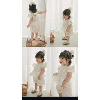 Set ren hoa bé gái - dáng cánh tiên Little Bee