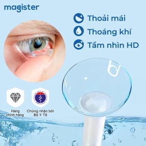 Lens cận Magister 6 tháng trong suốt có độ từ 1 đến 8 độ | Kính áp tròng cận trong suốt có độ