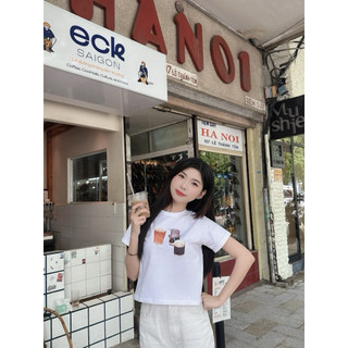 [5 MẪU] Áo Thun Nữ MINI TEE Món Ăn Việt Nam  - Kraken Drk Cotton Co Dãn 4 chiều