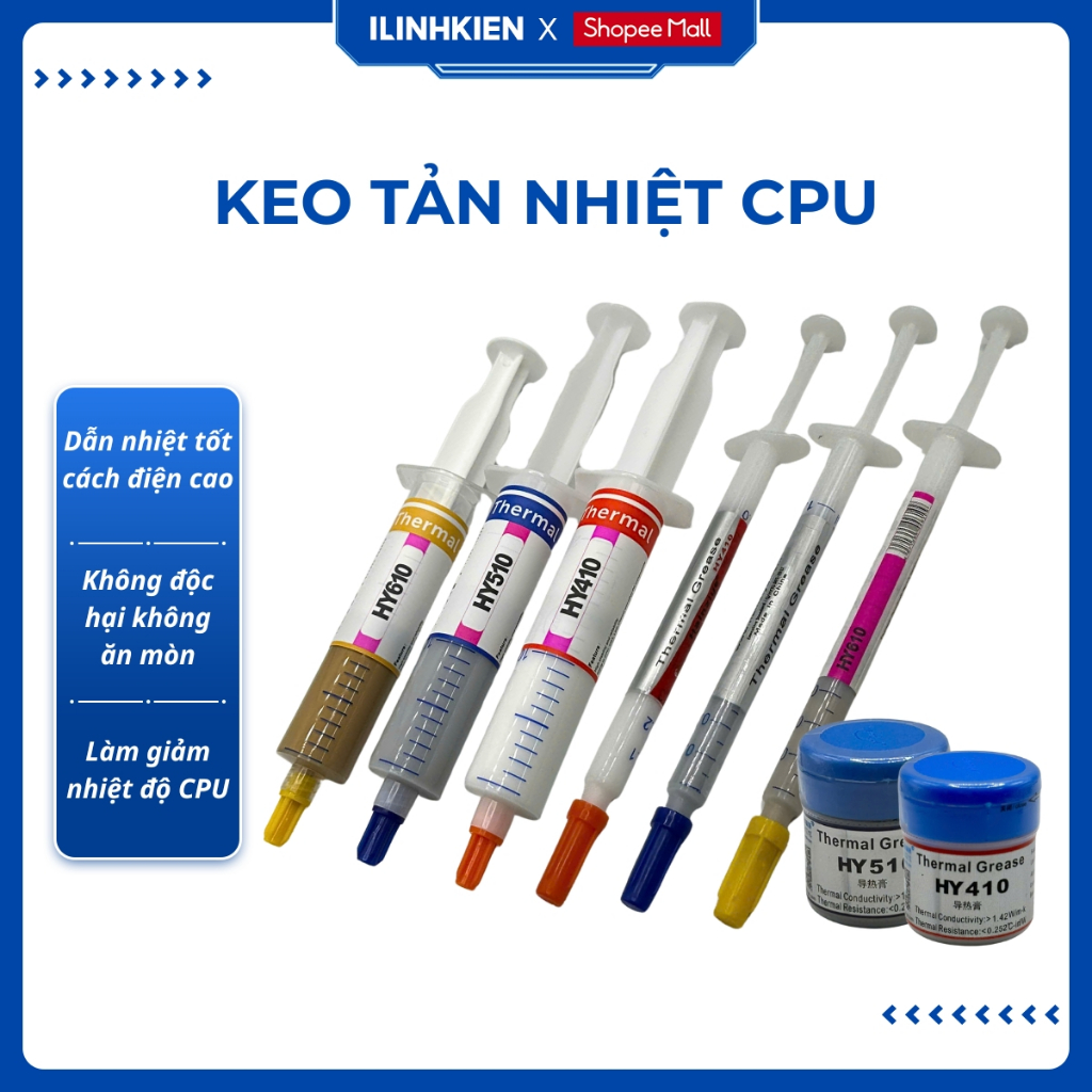 Keo tản nhiệt CPU laptop HY410 HY510 HY610 chất lượng tốt ilinhkien