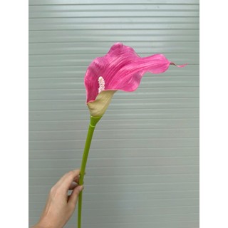 Cành rum 1bông chất cao su 75cm, cắm bình,trang trí nhà cửa , cà phê, khách sạn, tổ chức sự kiện