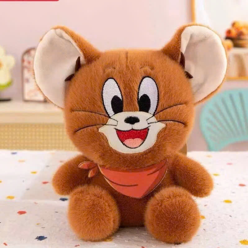 Gấu bông Tom & Jerry 35cm bông mềm mịn, Gấu bông hoạt hình siêu dễ thương