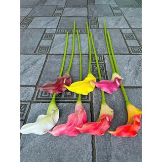 Cành rum 1bông chất cao su 75cm, cắm bình,trang trí nhà cửa , cà phê, khách sạn, tổ chức sự kiện
