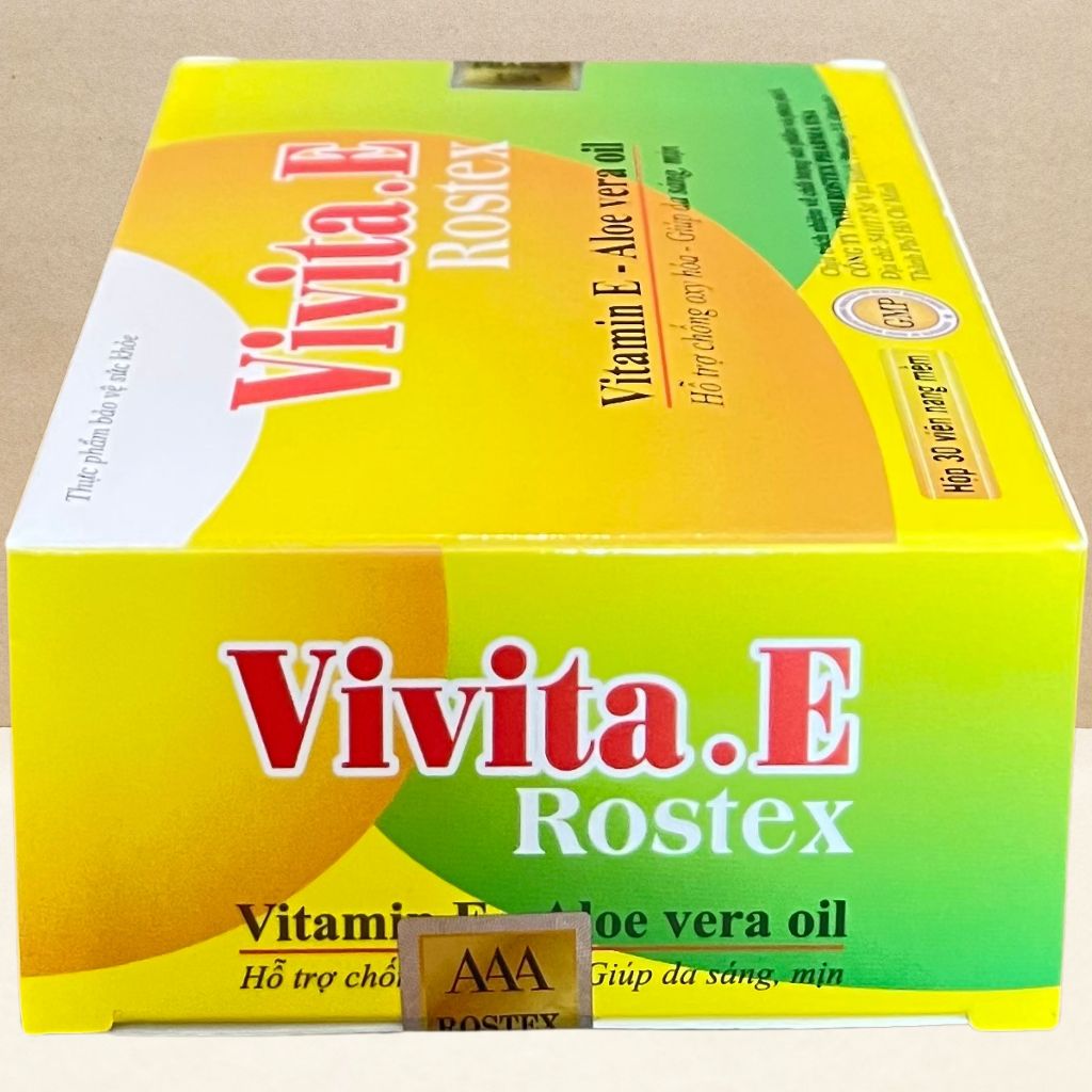 Combo 5 Hộp (30V Vàng) Vivita.E Rostex Vàng 30 Viên - Rostex - Vinaphar - Vitamin Chữa Lành