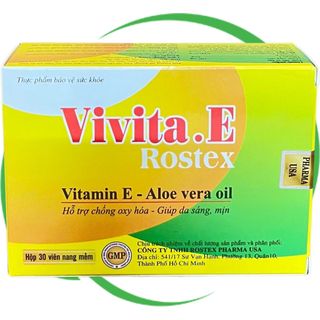 Combo 2 Hộp (30V Vàng) Vivita.E Rostex Vàng 30 Viên - Rostex - Vinaphar - Vitamin Phục Hồi