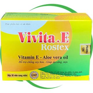 (30V Vàng) Vivita.E Rostex Vàng 30 Viên - Rostex - Vinaphar - Vitamin Phục Hồi