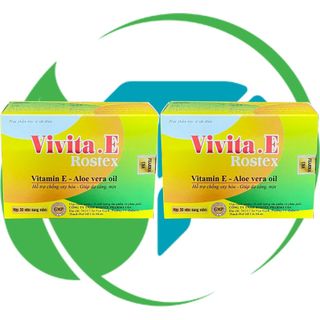 Combo 2 Hộp (30V Vàng) Vivita.E Rostex Vàng 30 Viên - Rostex - Vinaphar - Vitamin Phục Hồi