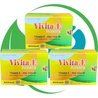 Combo 3 Hộp (30V Vàng) Vivita.E Rostex Vàng 30 Viên - Rostex - Vinaphar - Vitamin Phục Hồi