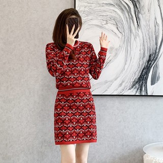 Set Đầm Len Dệt Kim Thời Trang Cao Cấp AL56