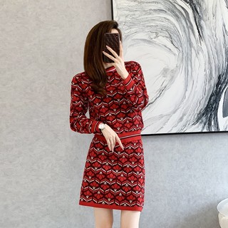 Set Đầm Len Dệt Kim Thời Trang Cao Cấp AL56