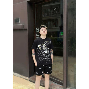 Áo Thun Nam Nữ Cotton Dày Dặn Form Rộng Chất Vải Dày Dặn Full Tag Mac