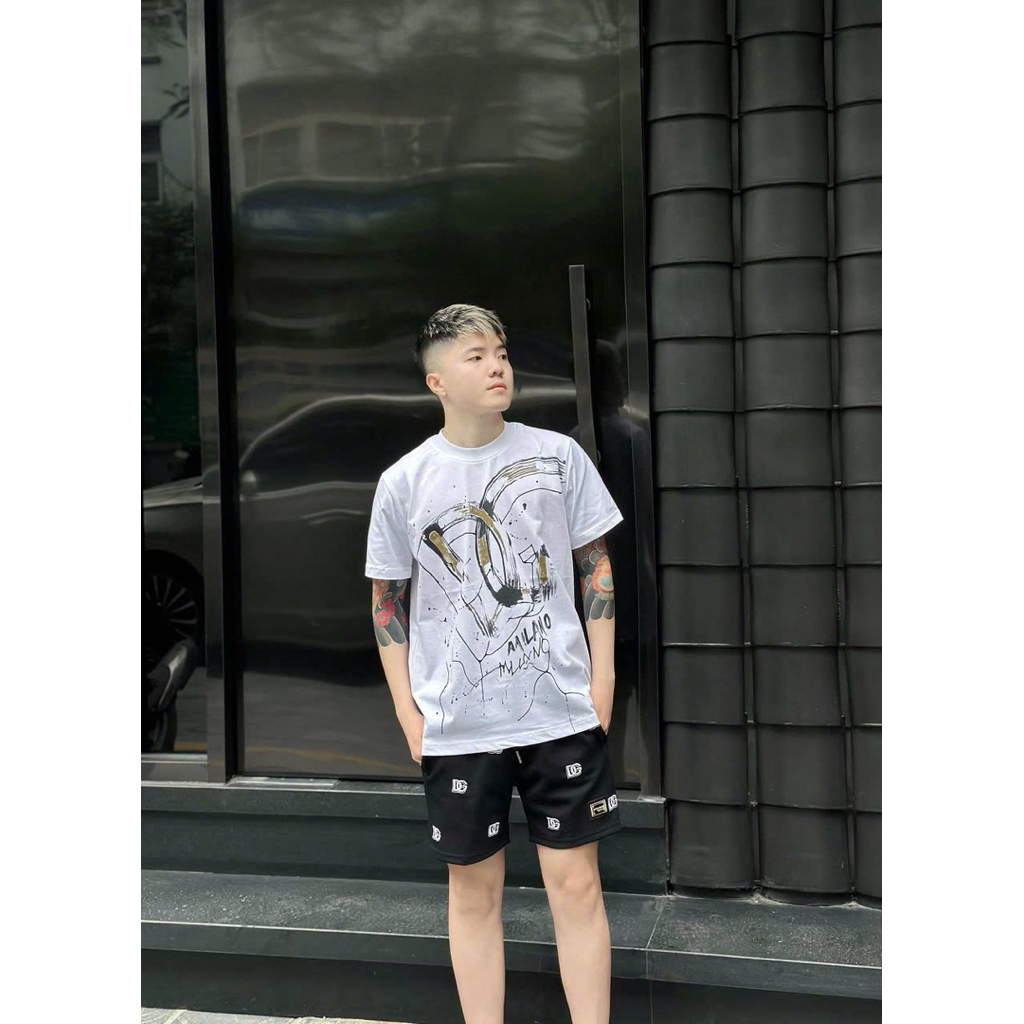 Áo Thun Nam Nữ Cotton Dày Dặn Form Rộng Chất Vải Dày Dặn Full Tag Mac