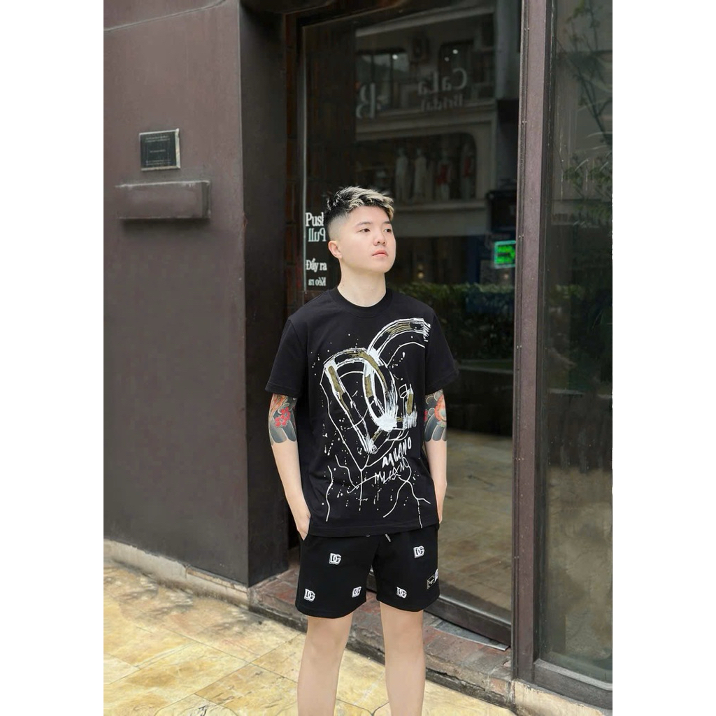 Áo Thun Nam Nữ Cotton Dày Dặn Form Rộng Chất Vải Dày Dặn Full Tag Mac